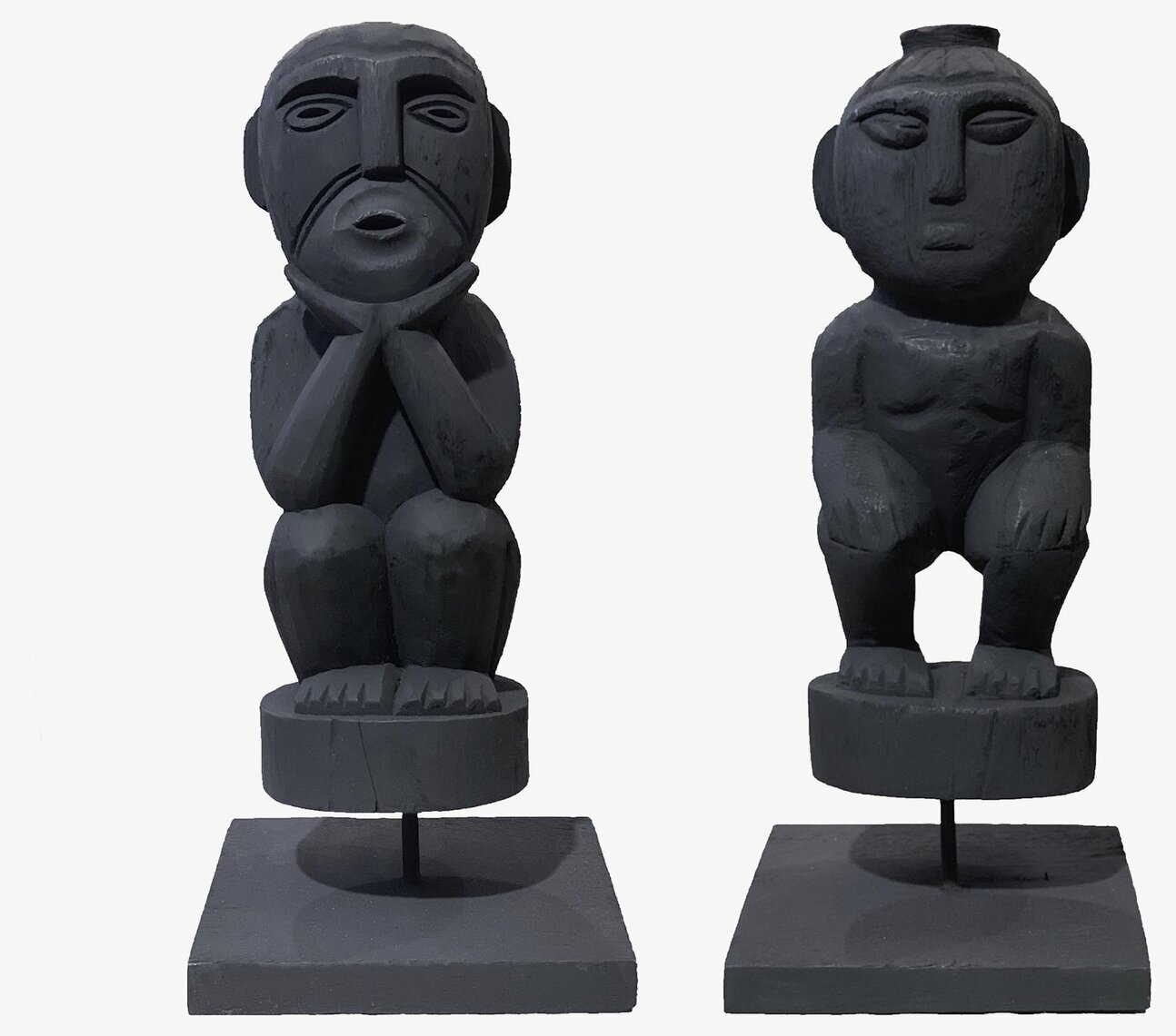 Bild av svarta figurer med modern och stilren design