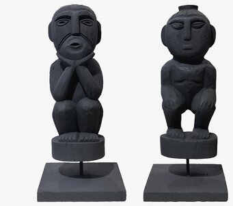 Bild av svarta figurer med modern och stilren design