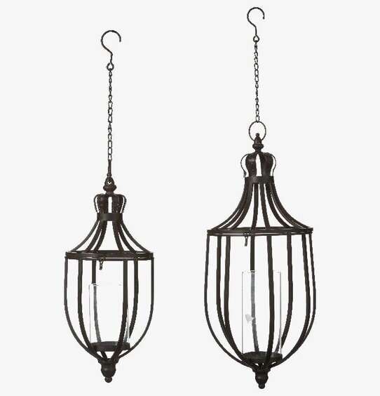 Torun Hänglykta Svart Set/2 från Wikholm Form, två lyktor