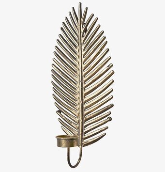 Bild av elegant väggljusstake i antik mässing