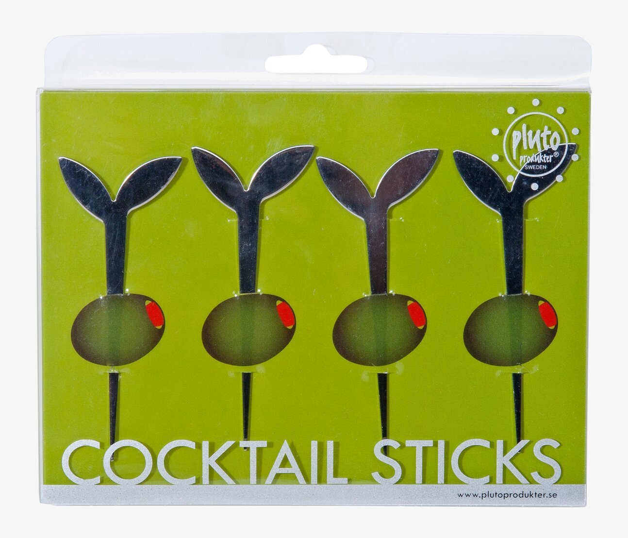 Foto av dekorativa cocktailpinnar i modern förpackning