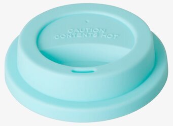 Bild av mintgrönt silikonlock för muggar och koppar