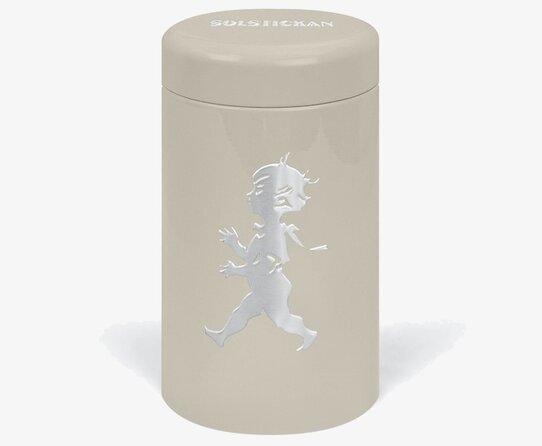 Tändsticksrör Sand från Solstickan i sandfärgad metall