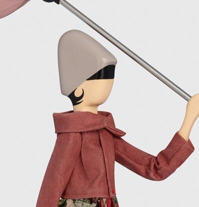 Foto av unik bordslampa med konstnärlig design