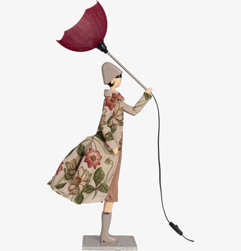 Bild av unik bordslampa med konstnärlig design