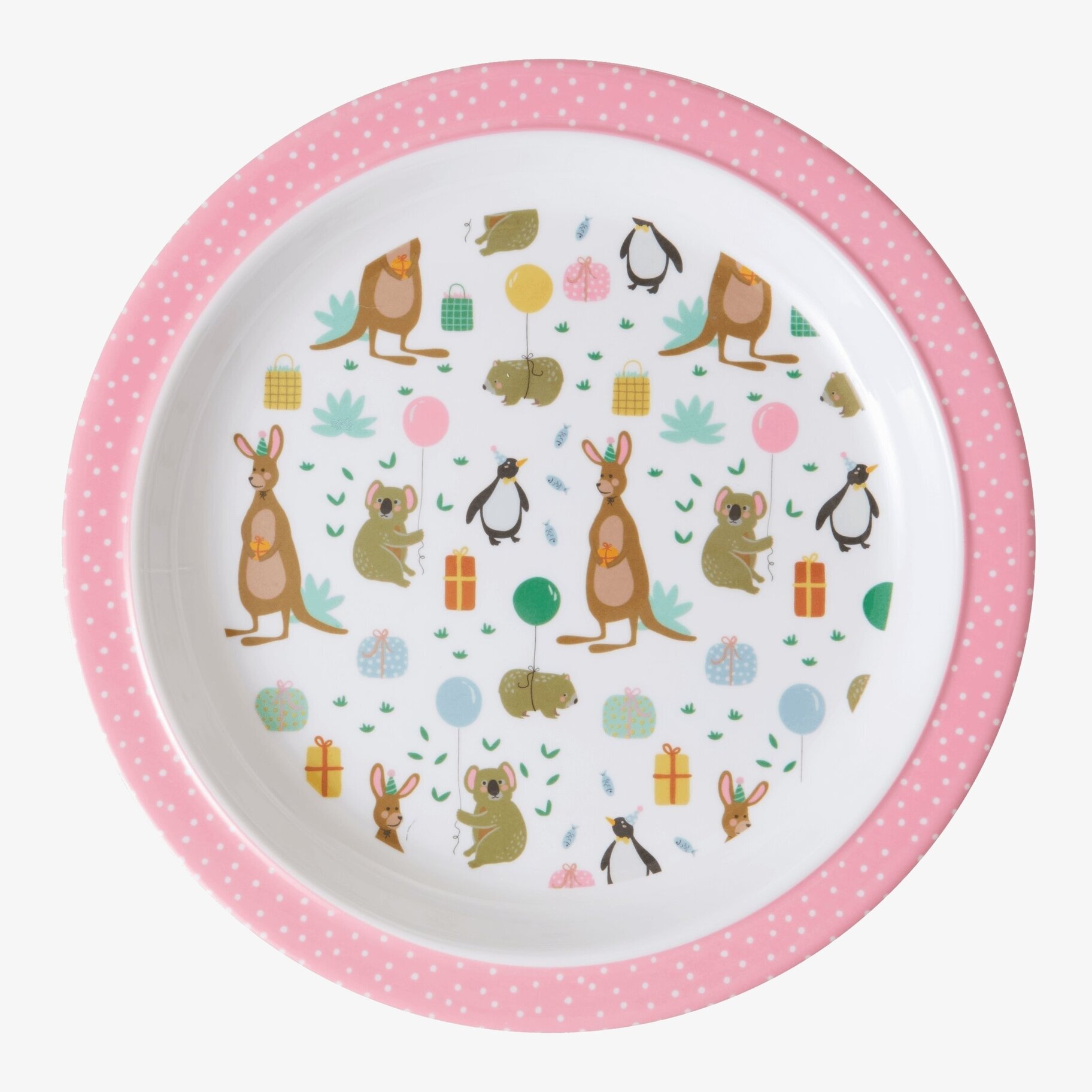 Tallrik Party Animal Print från Rice med festliga djurmotiv