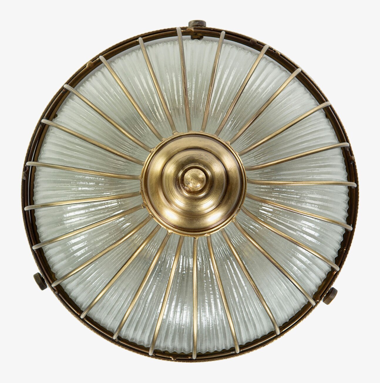 Taklampa Plafond Frost Stor från A Lot Decoration i mässing