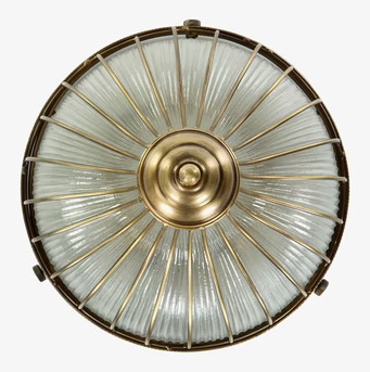 Bild av stilren taklampa med frostade glasdetaljer