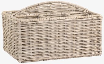 Bild av elegant rottingkorg för stilfull förvaring