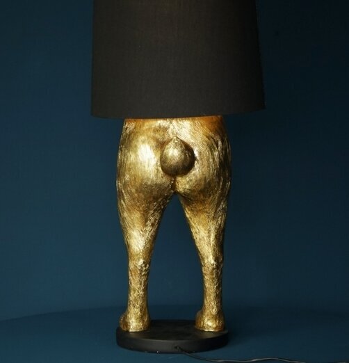 Golvlampa Hiding Rabbit Guld/Svart från Werner Voss