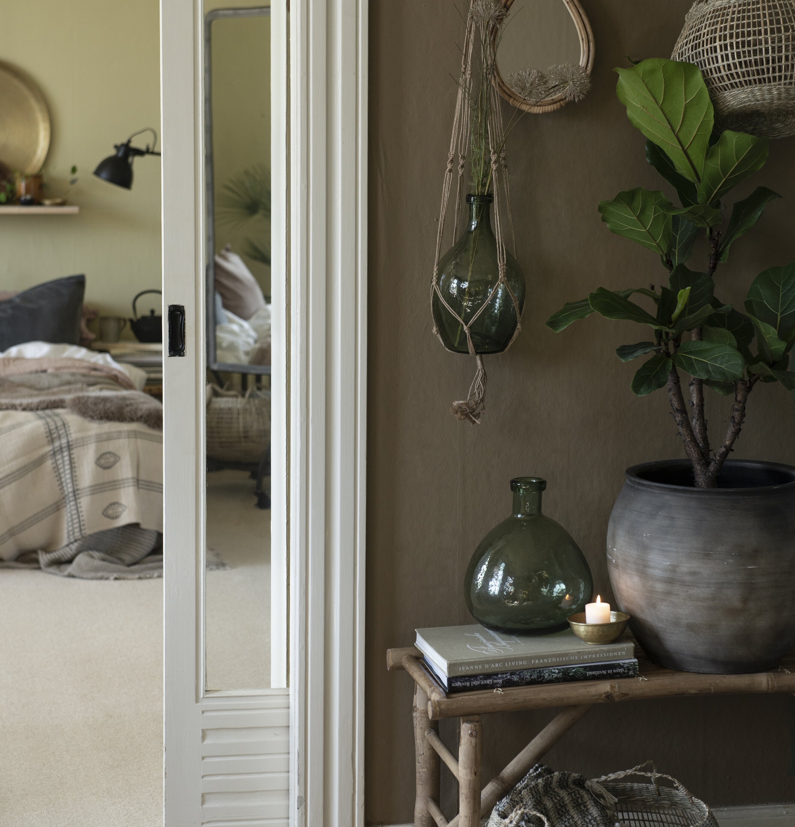 Ampelhängare Natur Jute från IB Laursen i rustik inredning