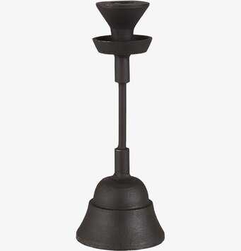 Bild av elegant och robust ljusstake i svart järn