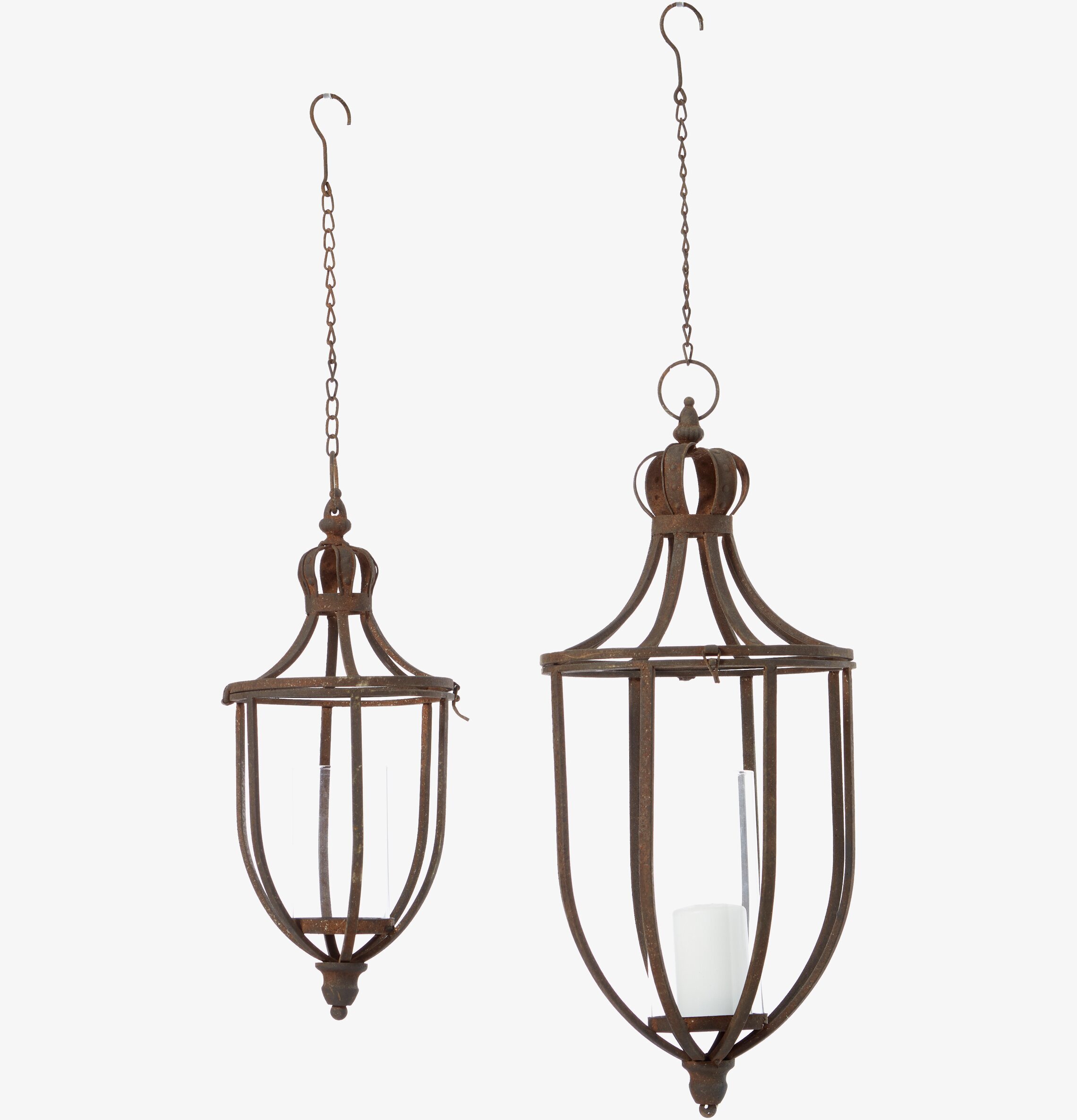 Torun Hänglykta Rost Set/2 från Wikholm Form, två lyktor