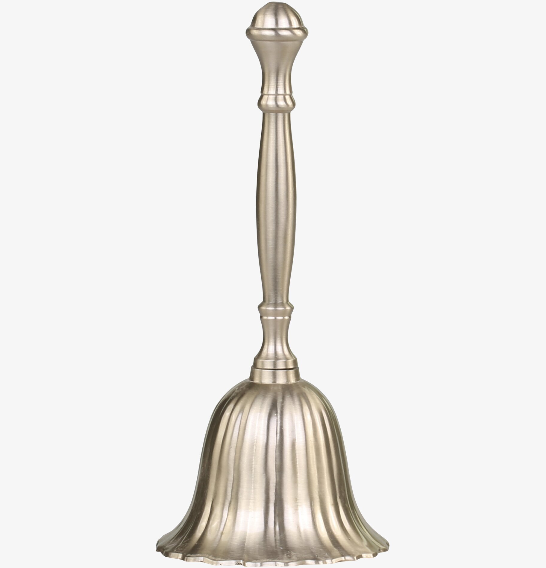 Bild av elegant antik mässingsklocka med handtag