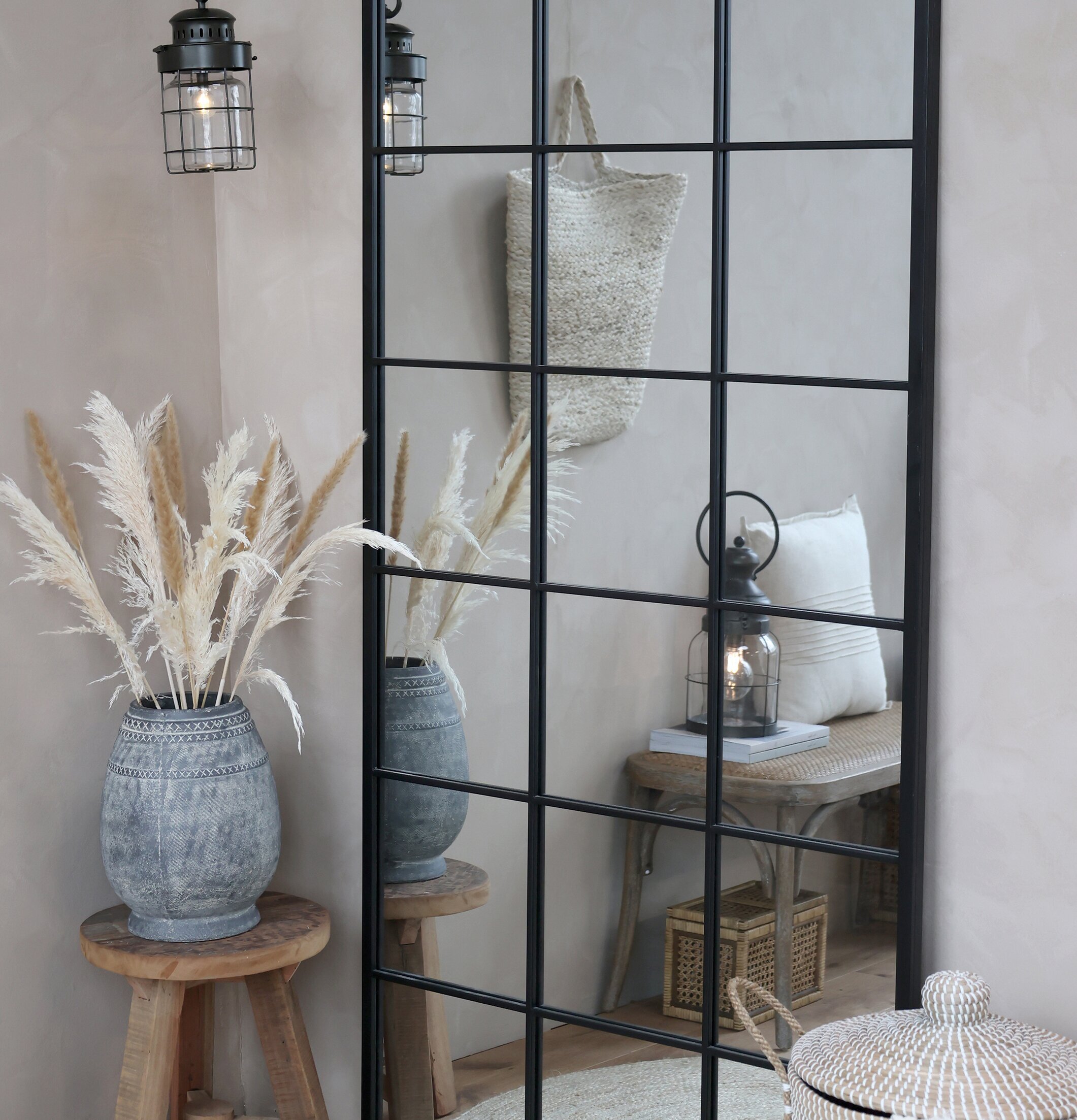 Fleur Pampagräs Creme från Chic Antique i keramikvas