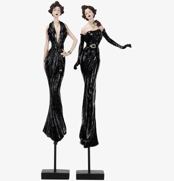 Bild av eleganta svarta dekorationer med stilfull design