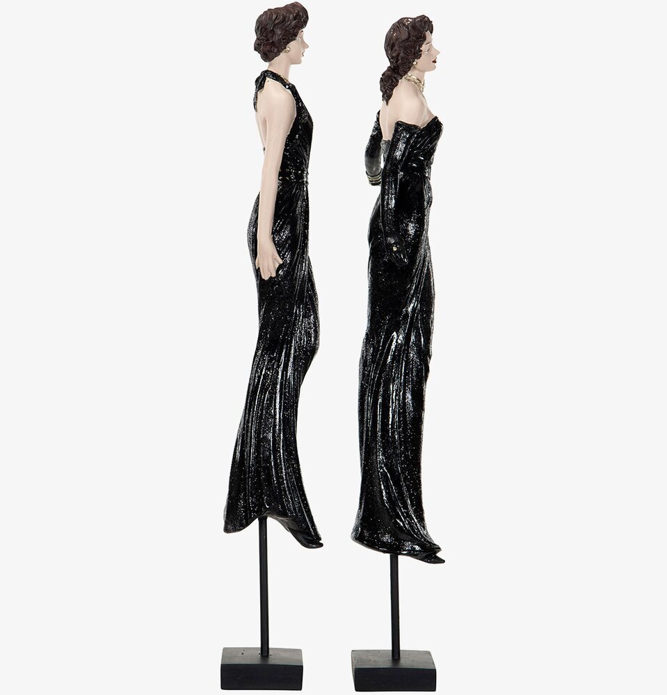 Ladies Elegant Mix Svart från A Lot Decoration, två figurer