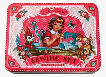 Bild av färgglad förpackning med vintageinspirerad design