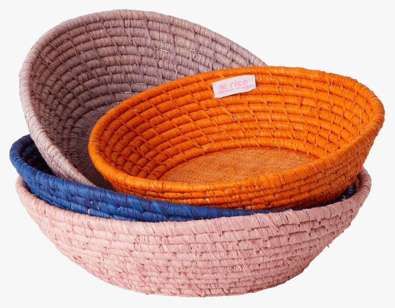 Runda Brödkorgar Set/4 Rice i olika färger från varumärket Rice