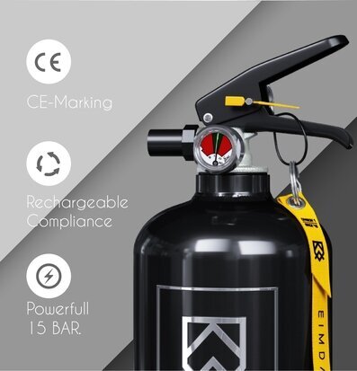 Bild av elegant och funktionell brandsläckare