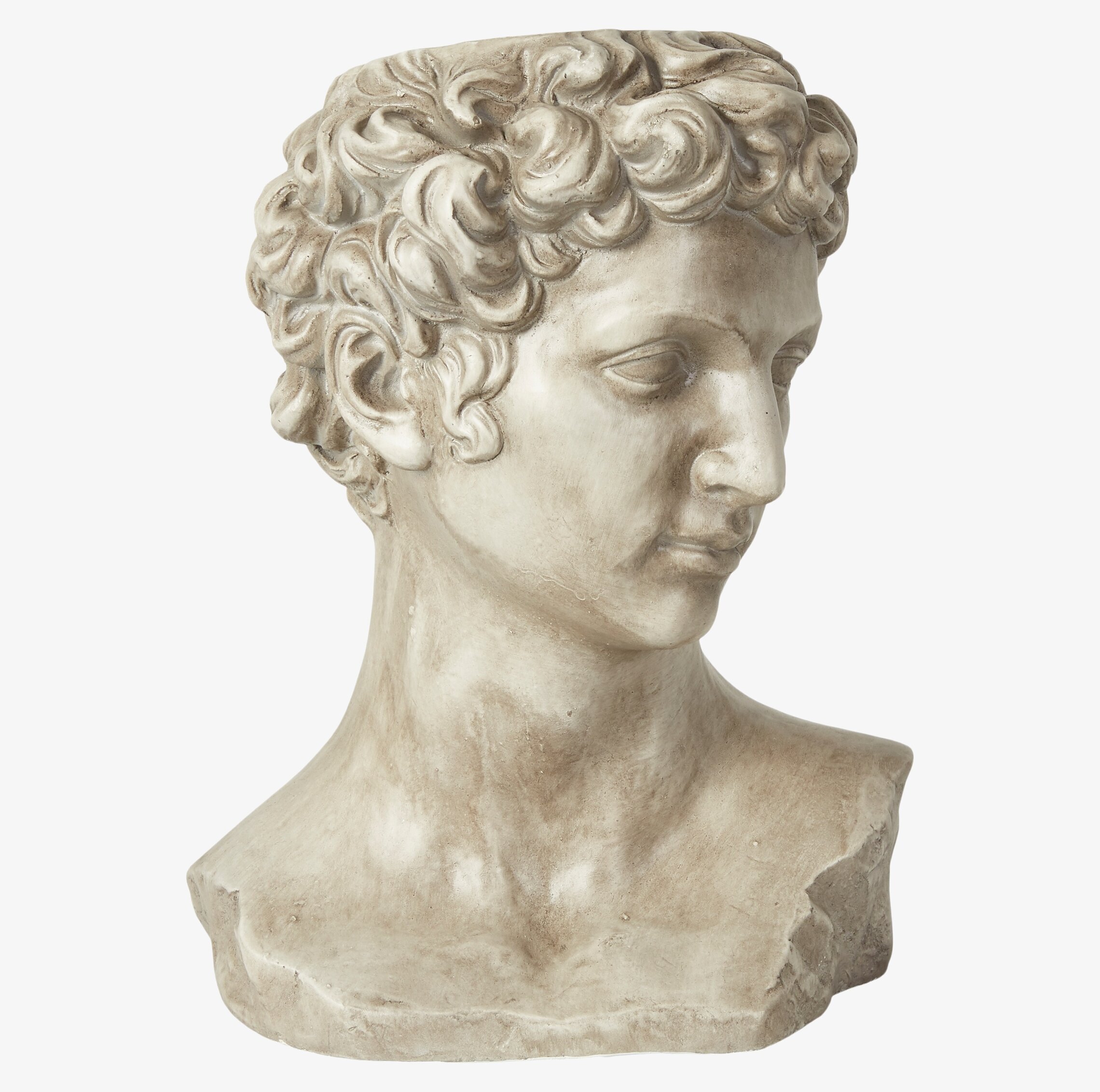 Foto av antik grå bystkruka för klassisk inredning