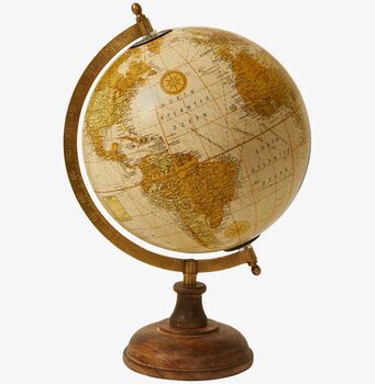 Bild av elegant jordglob med antik design och detaljer