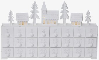 Bild av elegant och stilren adventskalender i trä