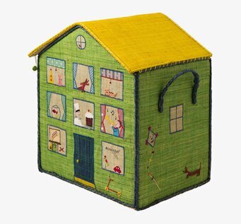 Bild av charmig och lekfull husformad förvaringslåda