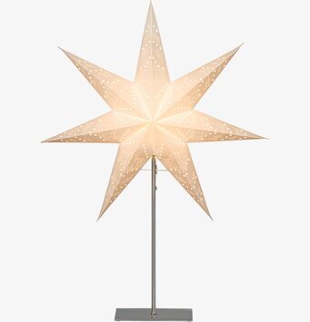 Bild av dekorativ bordsstjärna med perforerad design