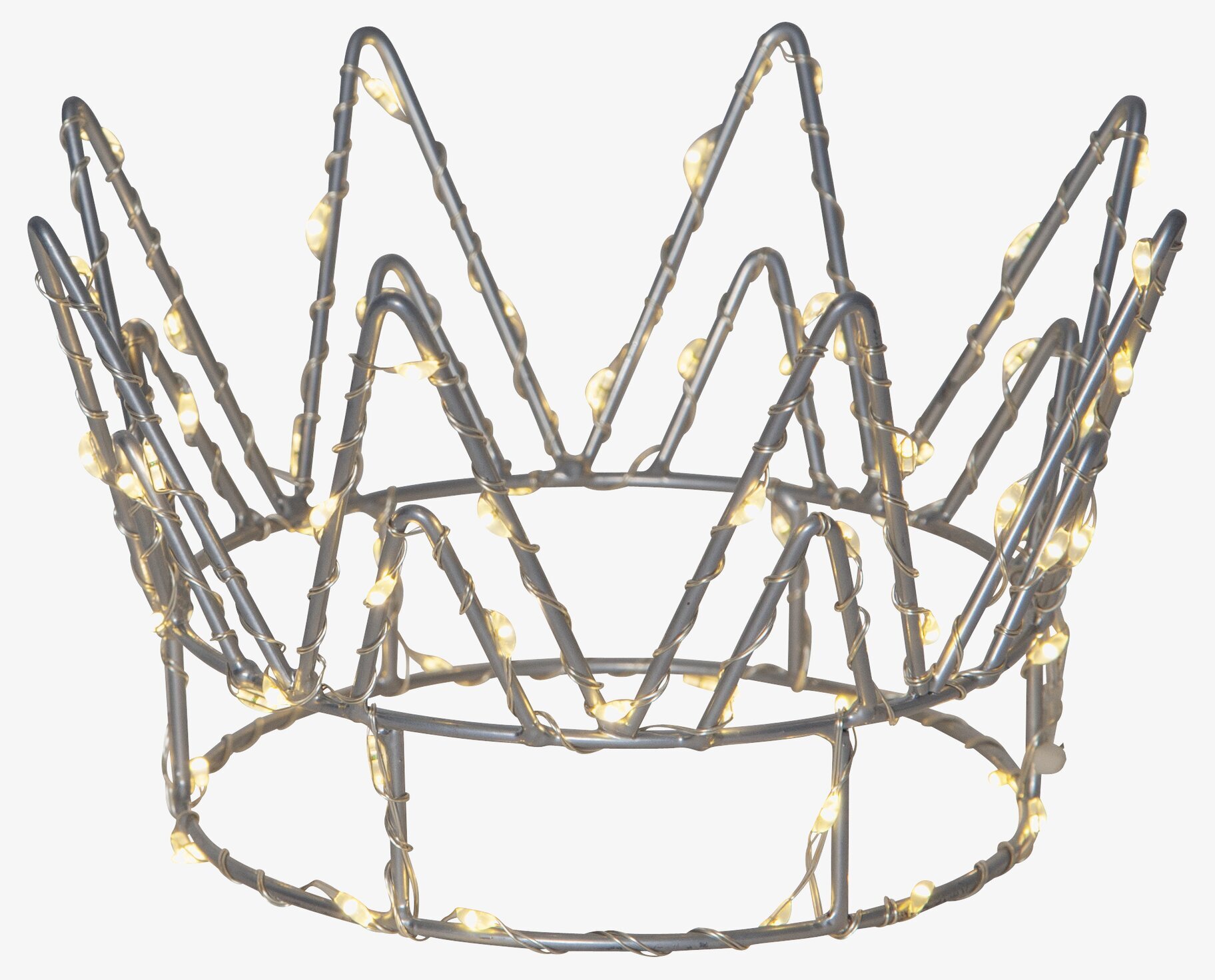 Bild av elegant bordsdekoration med LED-ljusslinga