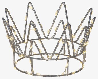 Bild av elegant bordsdekoration med LED-ljusslinga