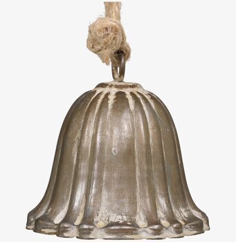 Bild av antik klocka i mässing med repupphängning