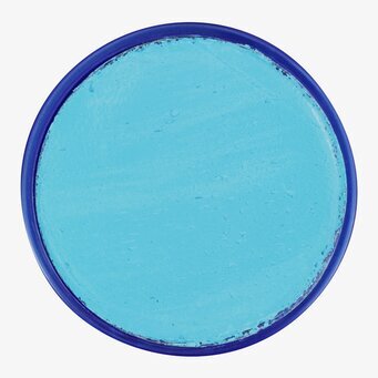 Bild av livfull turkos ansiktsfärg i rund burk