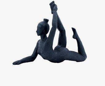 Bild av elegant statyett i yogaposition för harmoni