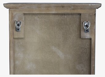 Foto av rustikt nyckelskåp med antik brun finish