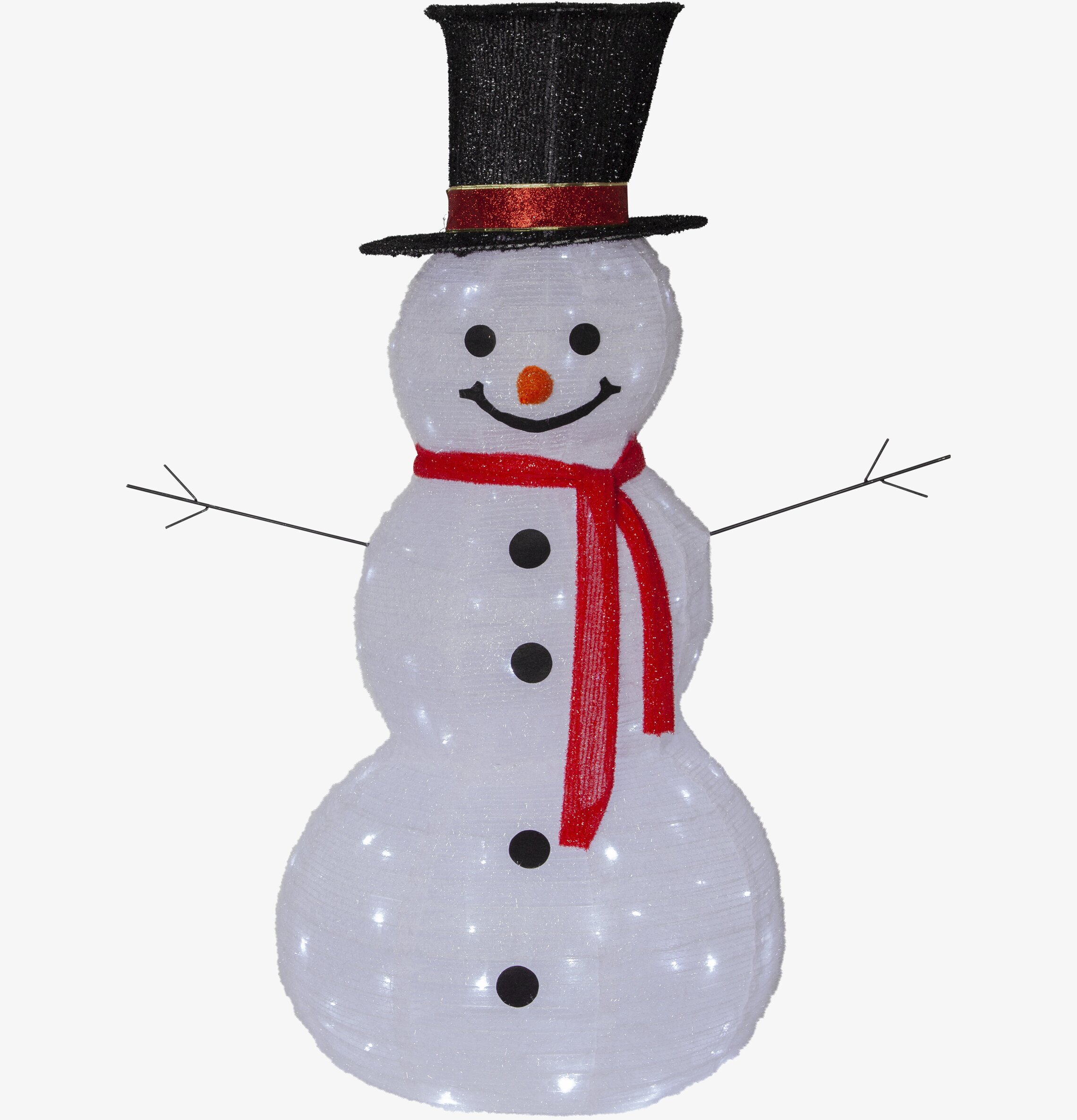 Bild av snögubbe utomhusbelysning för vinterträdgård