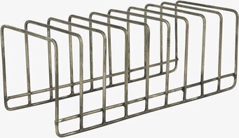 Bild av robust och stilren tallrikshållare i metall