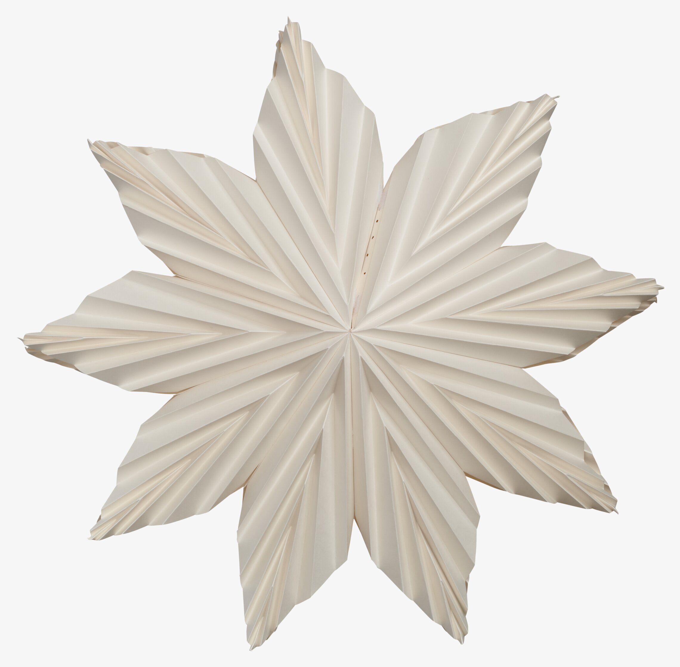 Foto av detaljrik och elegant julstjärna i papper