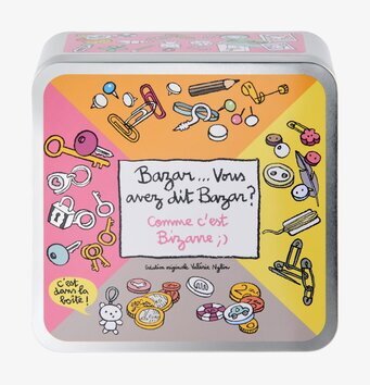 Bild av färgglad plåtburk med geometriska mönster