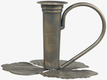 Bild av elegant kammarljusstake i antik mässingsfinish