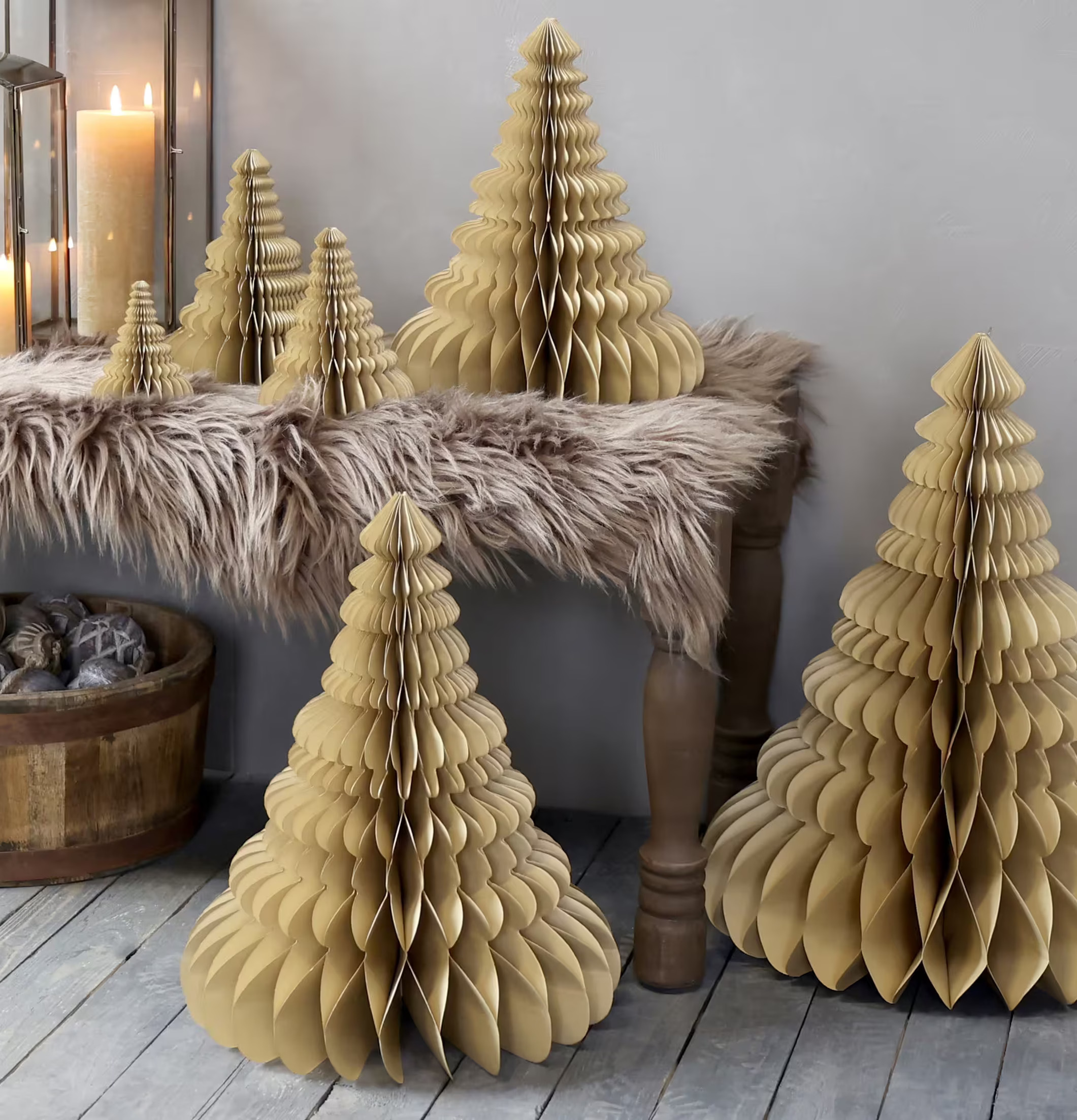 Julgran Papper Amber S från Chic Antique i varm julmiljö