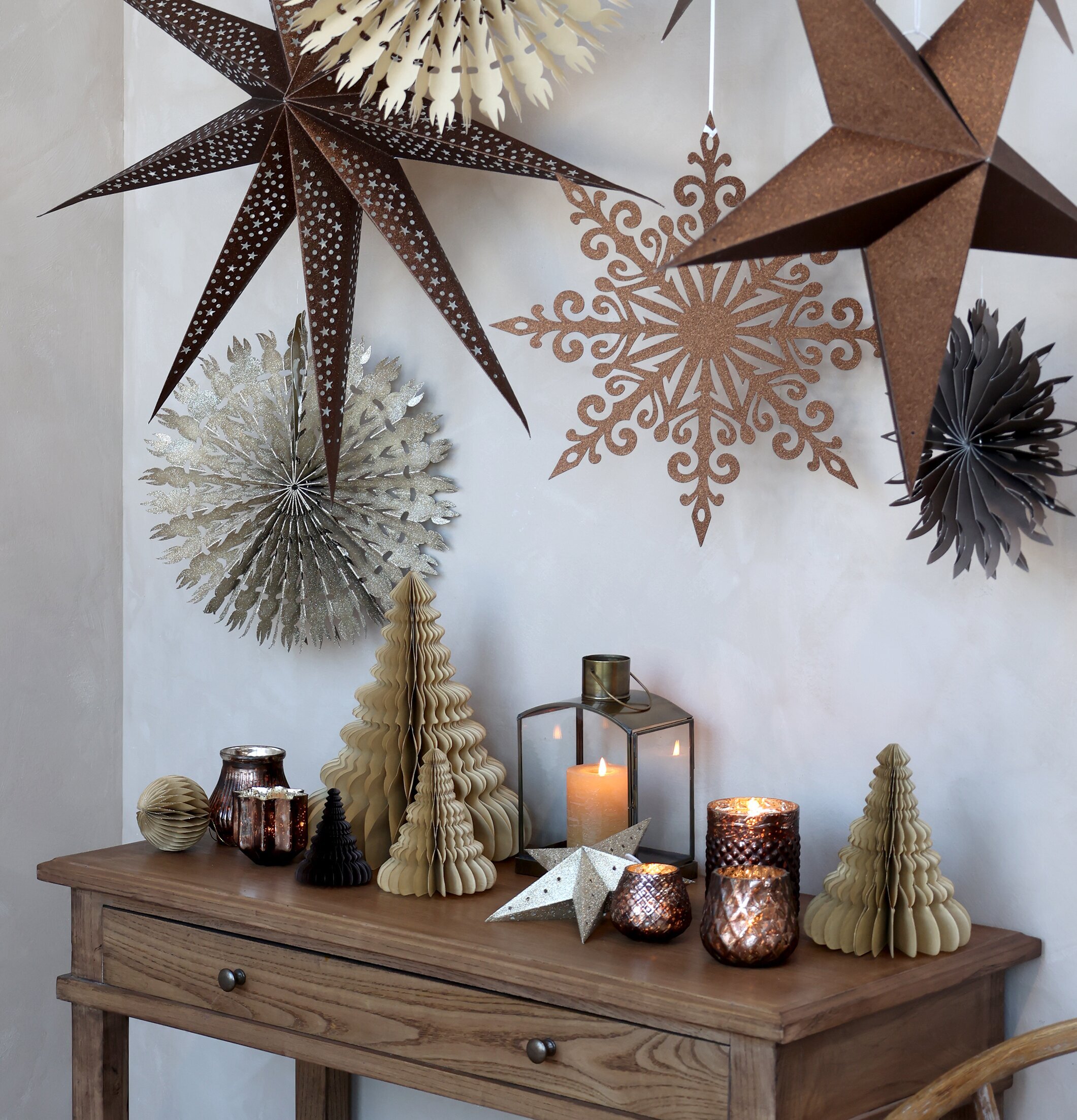 Julgran Papper Amber S från Chic Antique på rustikt träbord