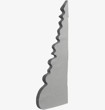 Bild av stilfull grå julgran i papper med unik design