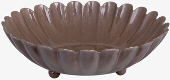 Bild av elegant rosa skål med blommigt mönster