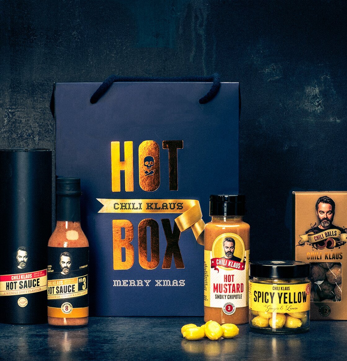 Bild av kryddiga och festliga presentprodukter