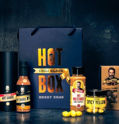 Bild av kryddiga och festliga presentprodukter