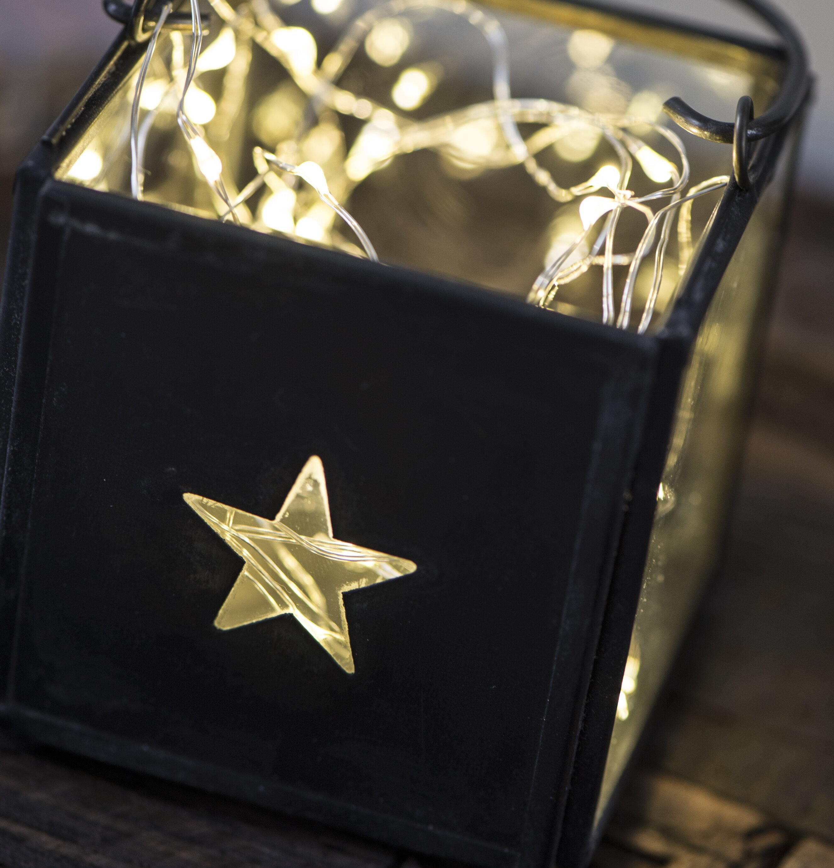 Ljusslinga 40 Ljus LED från IB Laursen i svart lanterna