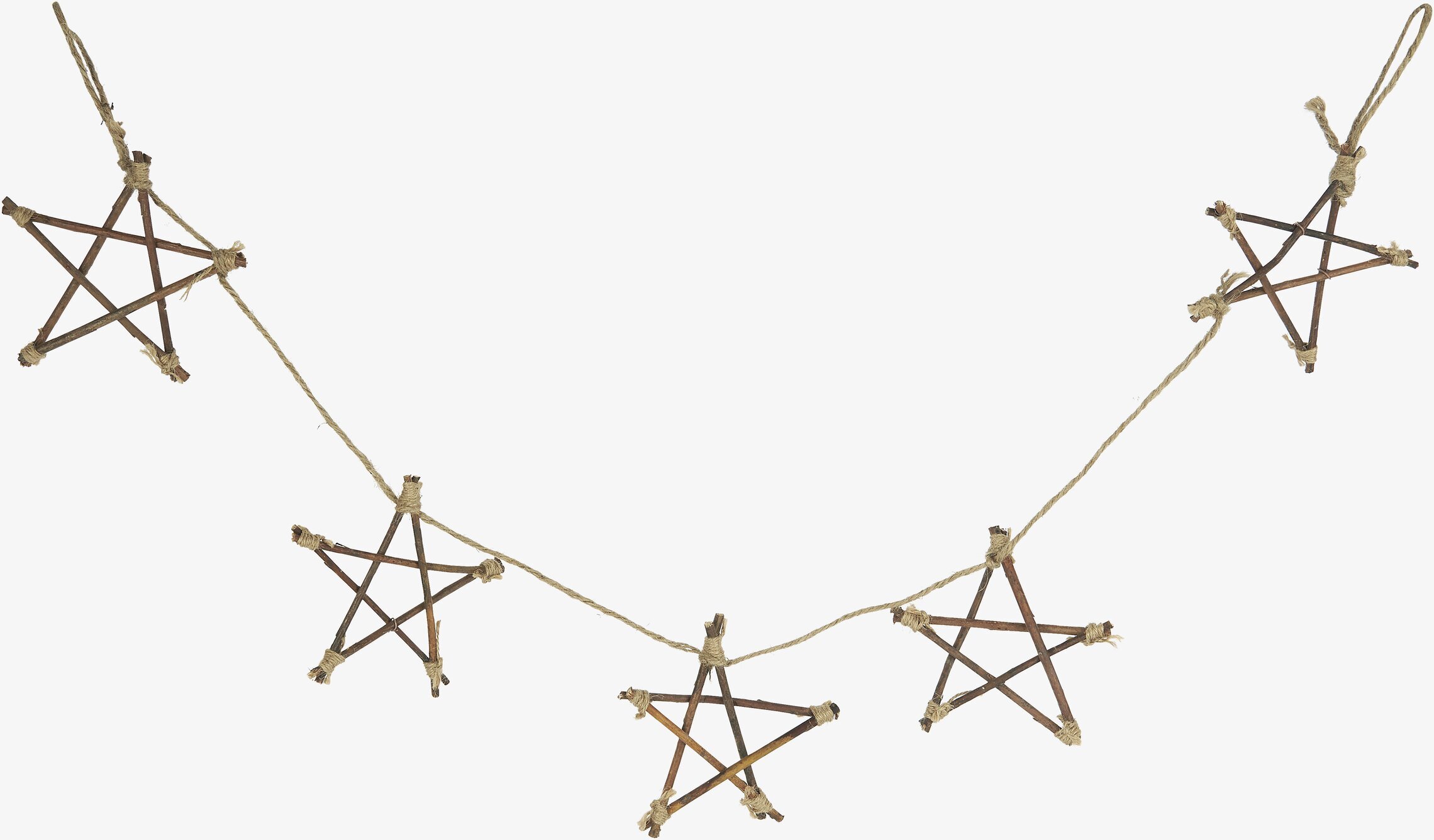 Stjärnor På Rad girland från IB Laursen med rustik design