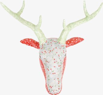 Bild av dekorativt hjorthuvud i papier-maché