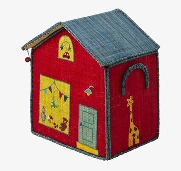 Förvaringslåda Hus S från Rice med lekfullt husdesign